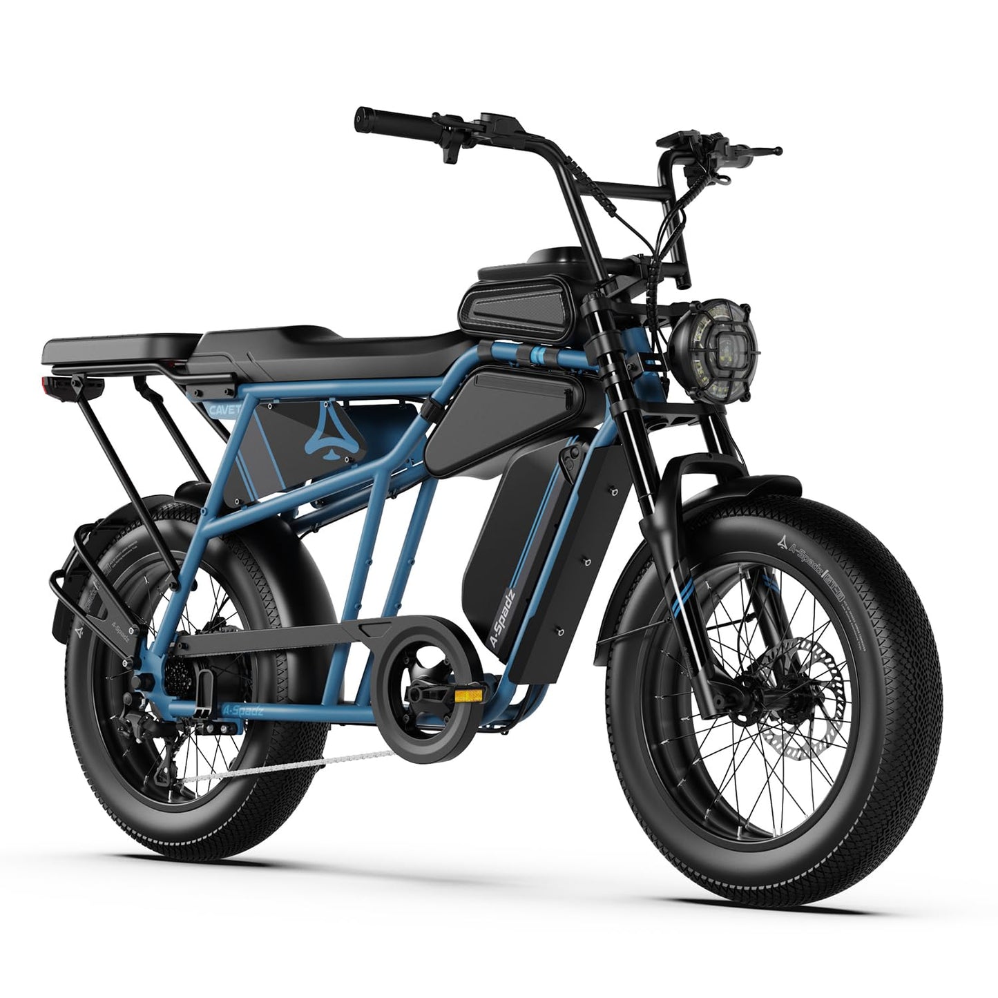 20" Fat Tire Electric Bike for Adults, 48V 15.6Ah Battery, 250W Motor, 7-Speed E-Bike with Dual Suspension
