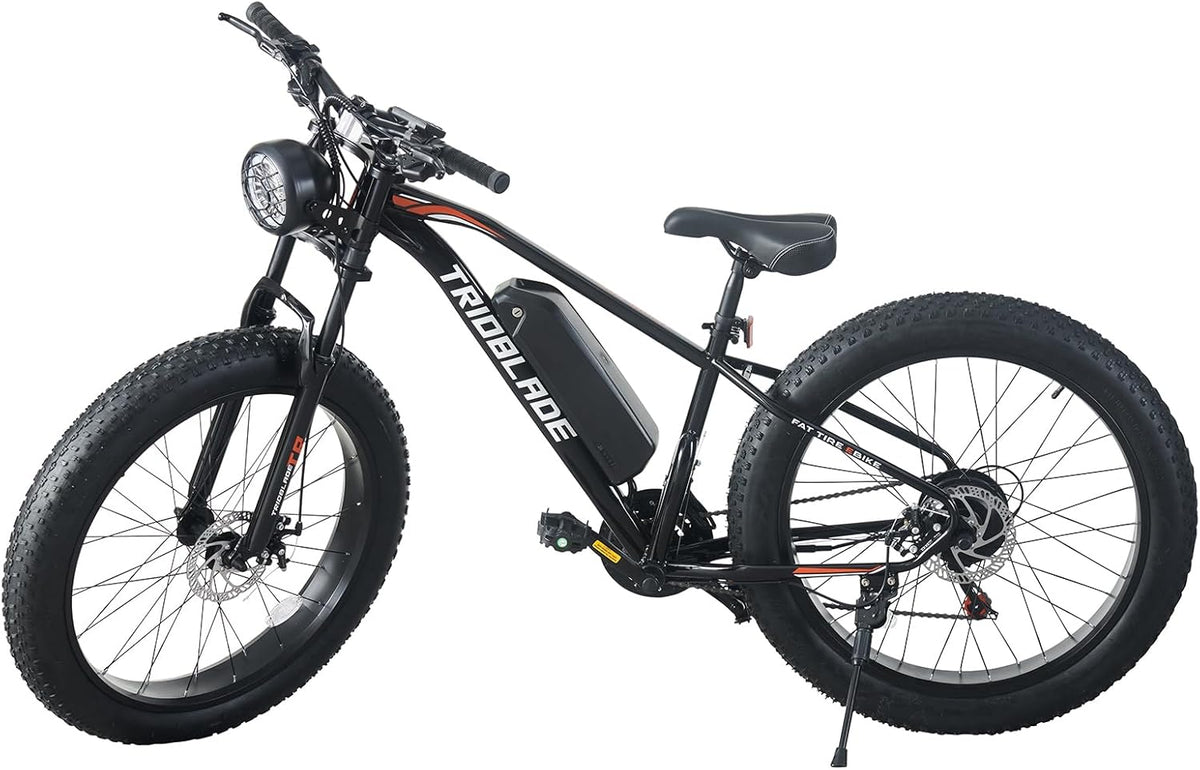 26" Fat Tire Electric Bike for Adults, 36V 10.4Ah Battery, 250W Motor, 21-Speed E-Bike with LCD Display & Dual Disc Brakes