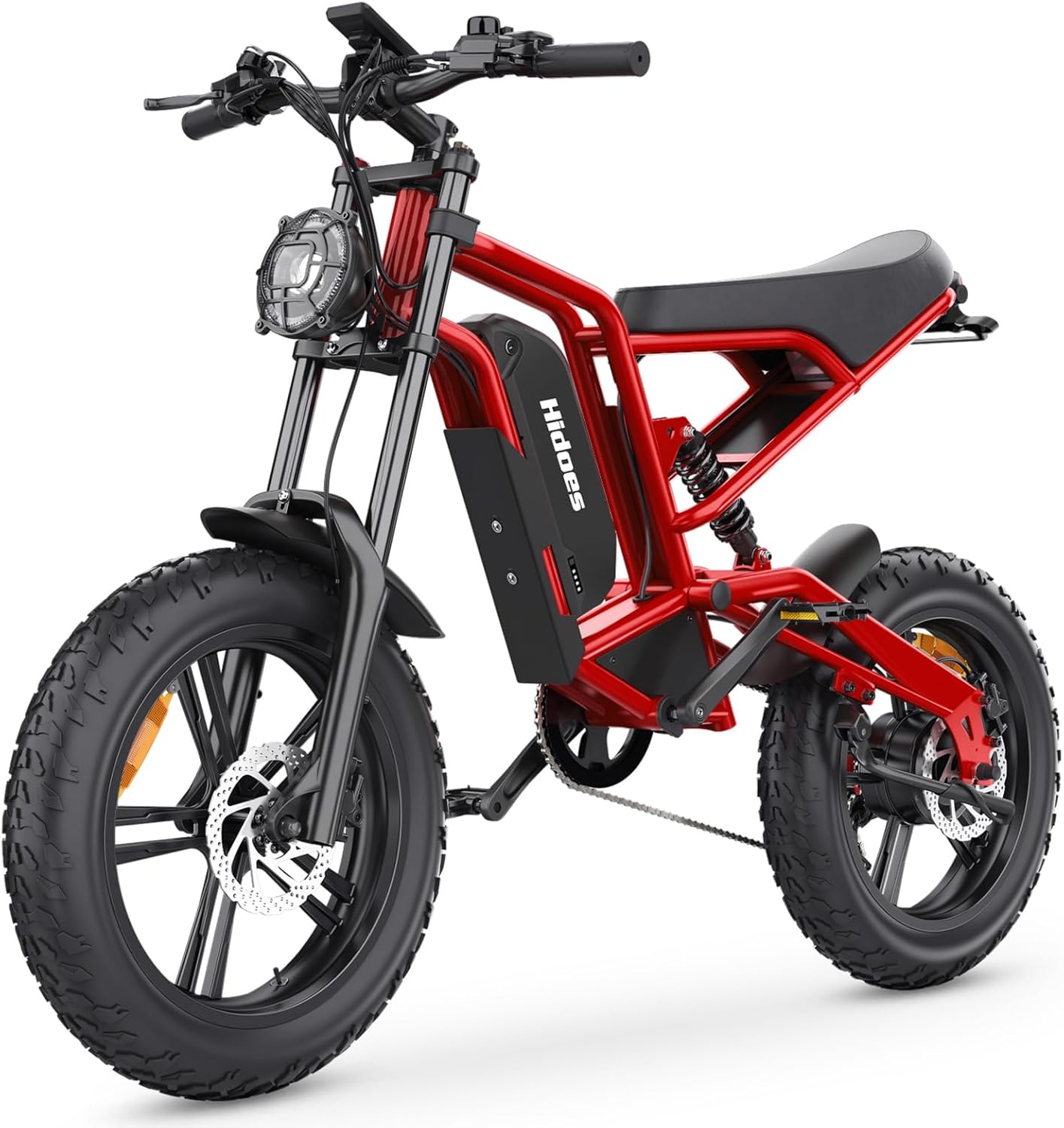 20" Fat Tire Electric Bike for Adults, 48V 15.6Ah Removable Battery, 7-Speed E-Bike with Dual Suspension & LCD Display