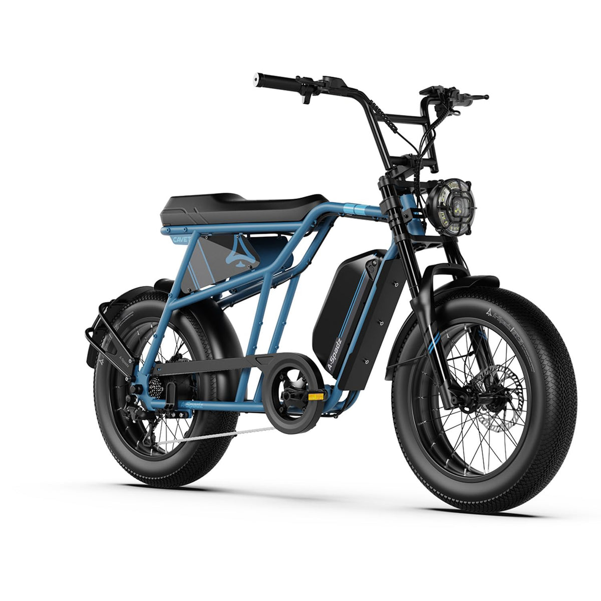 20" Fat Tire Electric Bike for Adults, 48V 15.6Ah Battery, 250W Motor, 7-Speed E-Bike with Dual Suspension