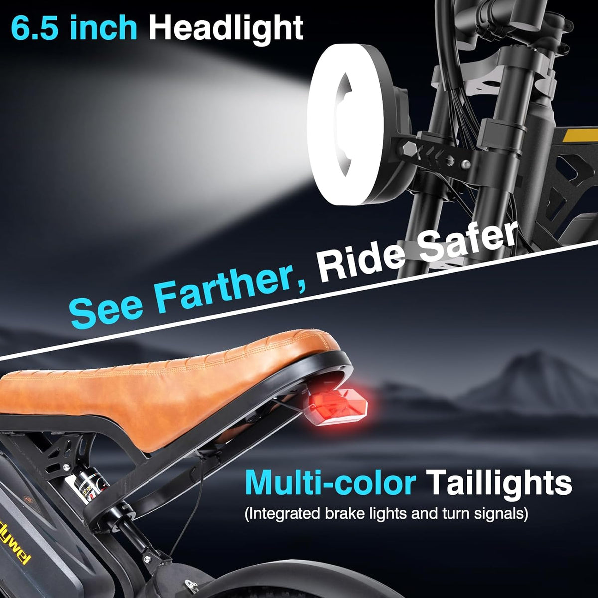 16" Fat Tire Electric Bike for Adults, 48V 13.5Ah Removable Battery, 250W Motor, Dual Suspension E-Bike with LCD Display