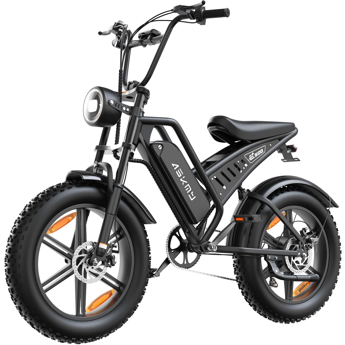 20" Fat Tire Electric Bike for Adults, 48V 15Ah Removable Battery, 1500W Peak Motor E-Bike, 7-Speed Mountain Bike