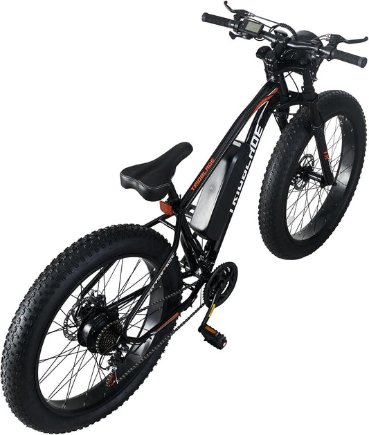 26" Fat Tire Electric Bike for Adults, 36V 10.4Ah Battery, 250W Motor, 21-Speed E-Bike with LCD Display & Dual Disc Brakes