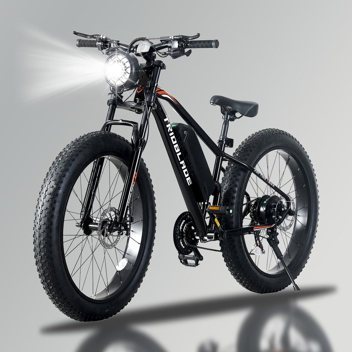 26" Fat Tire Electric Bike for Adults, 36V 10.4Ah Battery, 250W Motor, 21-Speed E-Bike with LCD Display & Dual Disc Brakes