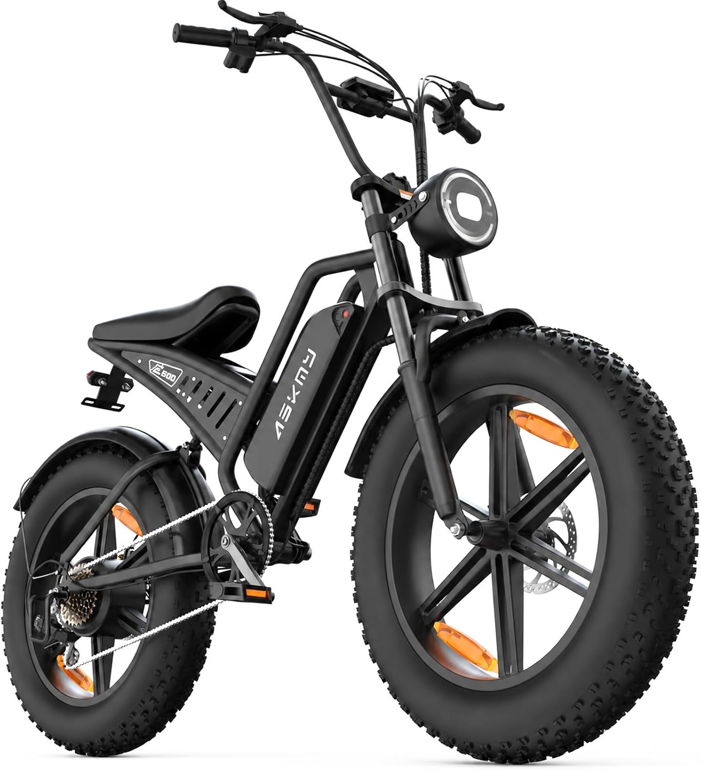 20" Fat Tire Electric Bike for Adults, 48V 15Ah Removable Battery, 1500W Peak Motor E-Bike, 7-Speed Mountain Bike