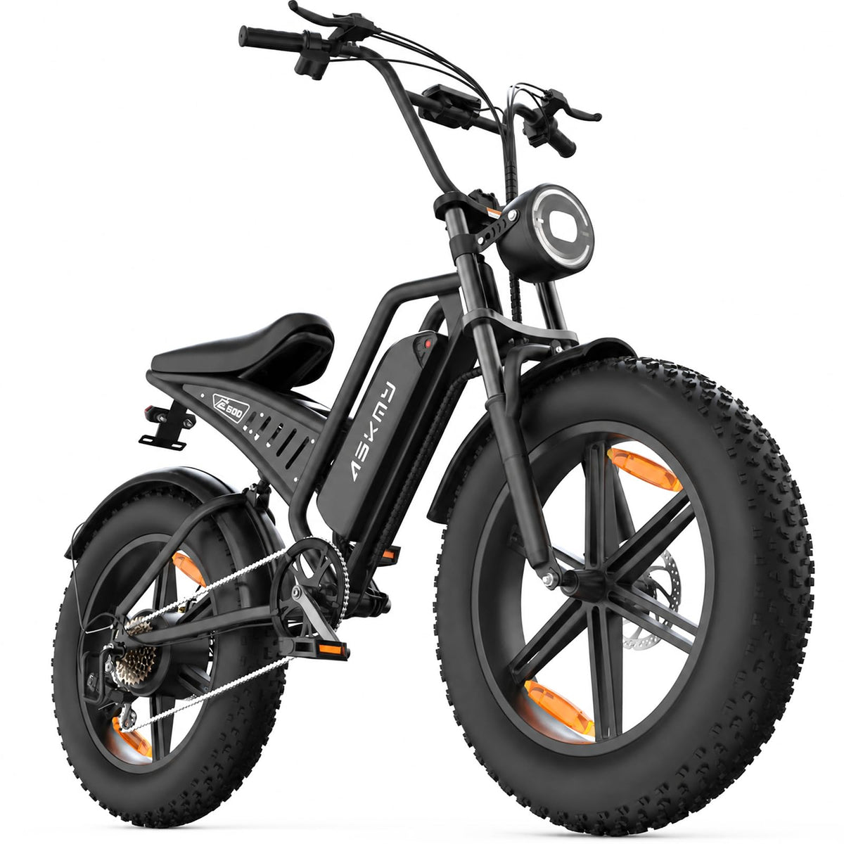 20" Fat Tire Electric Bike for Adults, 48V 15Ah Removable Battery, 1500W Peak Motor E-Bike, 7-Speed Mountain Bike